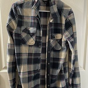 Men’s O'Neill Superfleece Plaid Shirt Size Medium Superfleece
